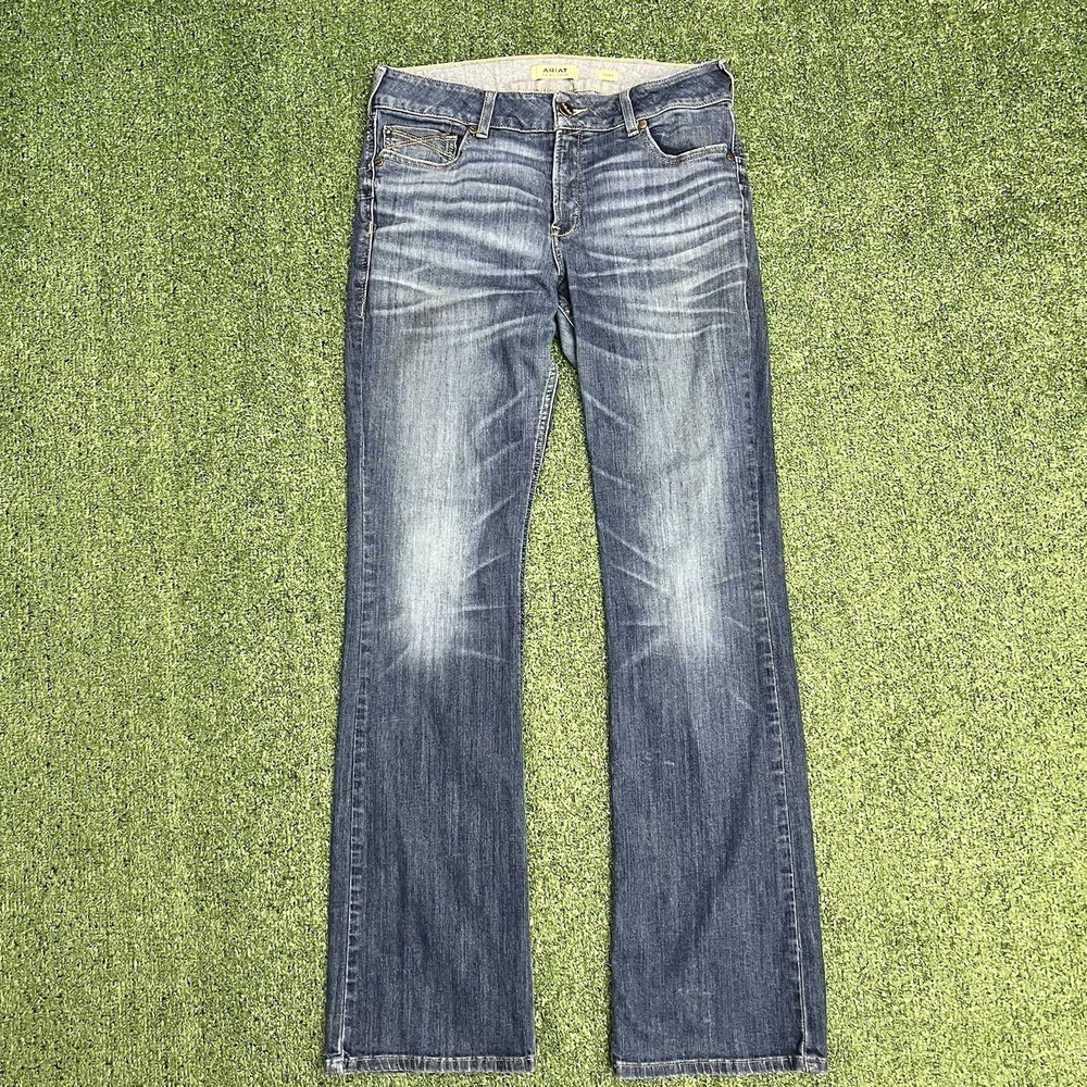 Ariat Real Jeans Women Size 33XL Perfect Rise Leila Boot Cut Stretch Medium Wash